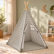Tipi chevron — en situation dans une chambre lumineuse