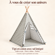 Tipi chevron — contenu et accessoires