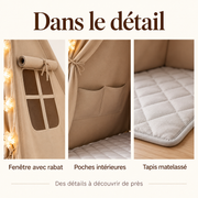 Tipi kaki — détails de la construction