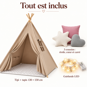 Tipi kaki — contenu et accessoires